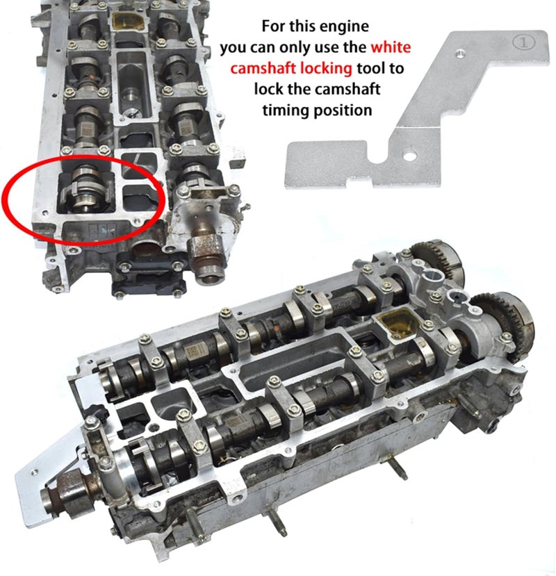 Yuesstloo Engine Camshaft Timing Locking Tool Kit, Compatible with Jaguar Land Rover Evoque Ford Edge Escape Volvo Mondeo 2.0T Mustang 2.3T, Replace 303-1595 303-1600 303-1594 - Image 5